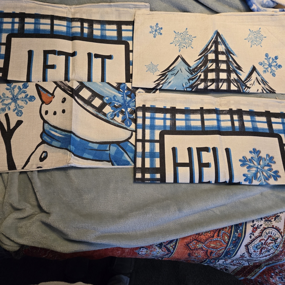 NWT Winter Throw Pillow Covers